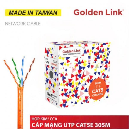 CÁP MẠNG GOLDEN LINK CAT5E UTP - 305M